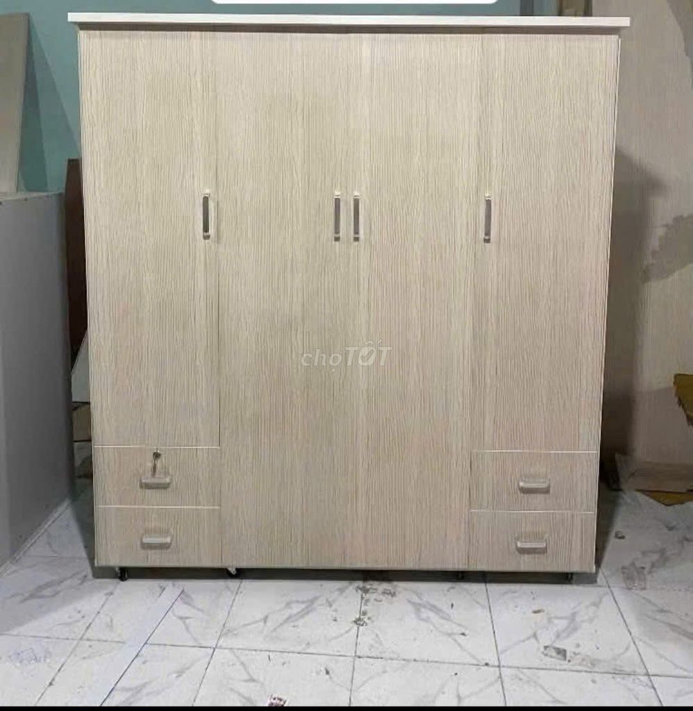 Tủ quần áo Nhựa Đài Loan 4 cánh có gương. Mua bán Tủ, kệ gia đình tại Quận 12 Tp Hồ Chí Minh được đăng bởi Phương hoa hình 1