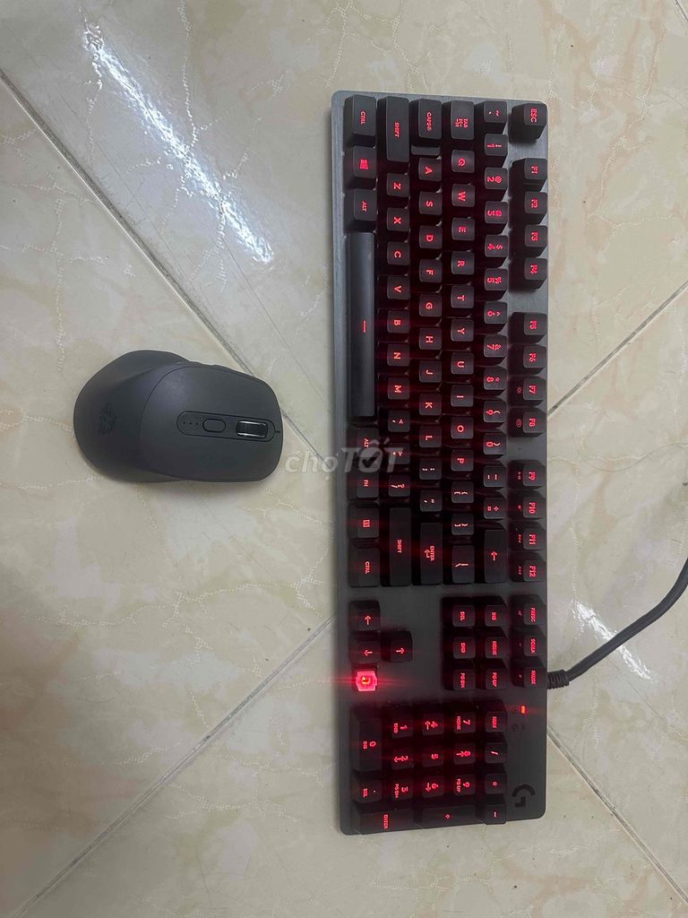 Bàn phím carbon gaming logitech G413 kèm chuột