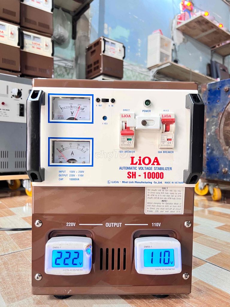 Ổn áp LIOA SH-10000 dãi 150v-250v nguyên zin. Mua bán Đồ chuyên dụng, Giống nuôi trồng tại Quận Bình Tân Tp Hồ Chí Minh được đăng bởi  ổn áp cũ bình tân  hình 1