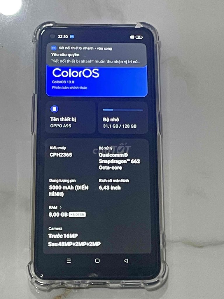 OPPO A95 8GB 128GB Đen. Mua bán Điện thoại tại Thành phố Thủ Đức Tp Hồ Chí Minh được đăng bởi S A P A U S  Drone hình 1