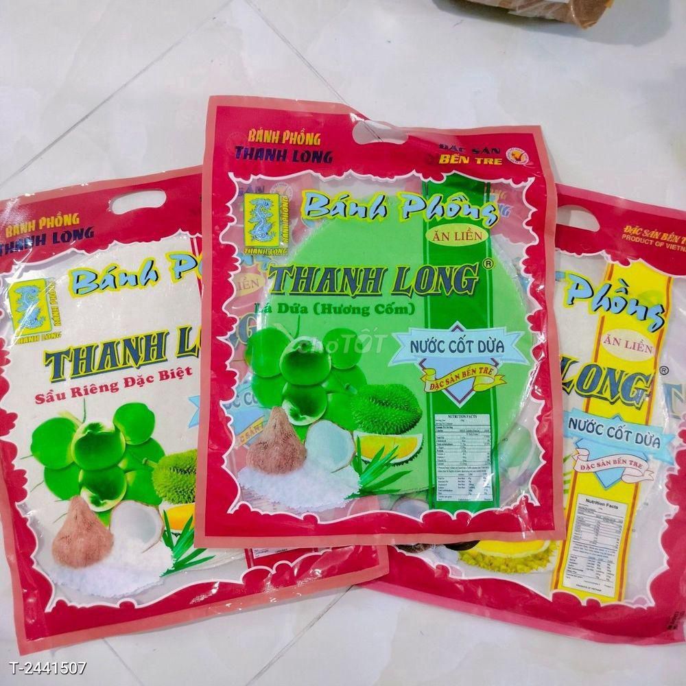 COMBO 3 BỊCH BÁNH PHỒNG DỪA 3 VỊ  TTS. Mua bán Đồ ăn, thực phẩm và các loại khác tại Huyện Thạnh Phú Bến Tre được đăng bởi Siêu thị Anh Tú 88 hình 1