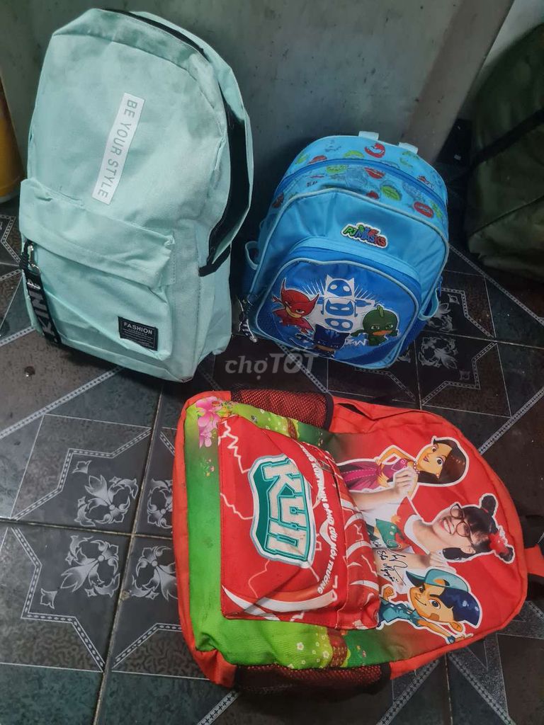 combo 3 Balo Vải Unisex Nhiều màu còn mới đẹp rẻ ạ. Mua bán Túi xách tại Quận 3 Tp Hồ Chí Minh được đăng bởi Đồ chơi giá rẻ trẻ thêm vui hình 1
