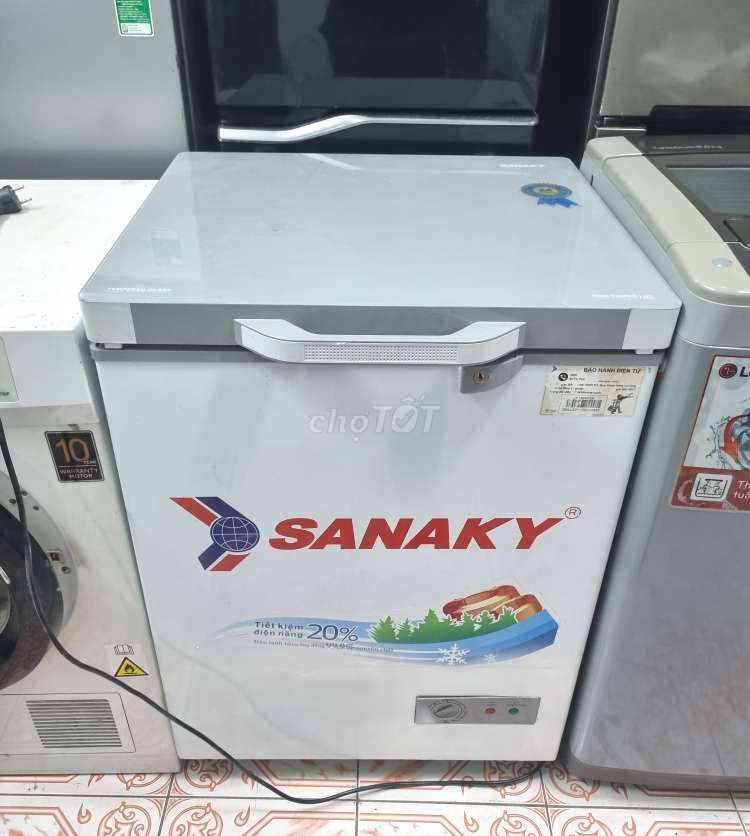 Thanh lý tủ đông Sanaky 100L mặt kính zin 100%