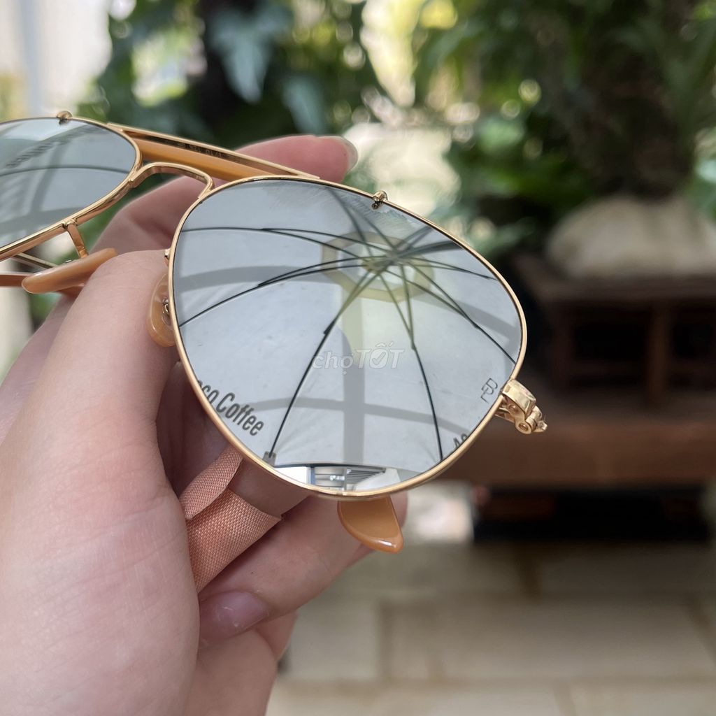 Kính Rayban avitor tráng gương Bạc