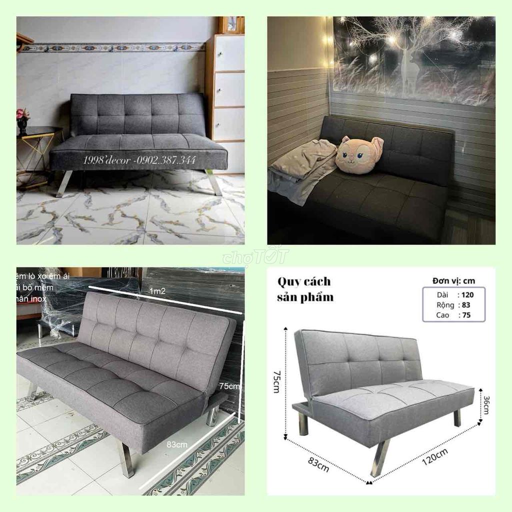 sofa bed mini 1m2 hàng mới