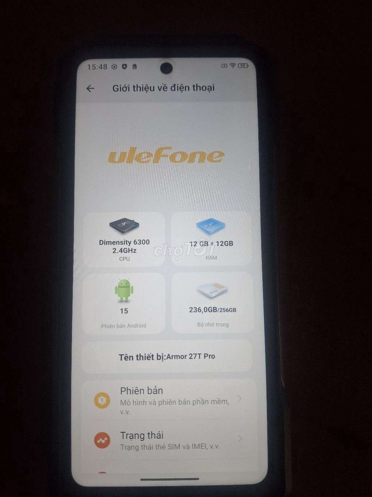 Ulefone Armor 27T Pro 5G 256GB. Mua bán Điện thoại tại Quận Bình Thạnh Tp Hồ Chí Minh được đăng bởi minh ngọc hình 1