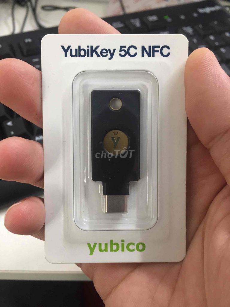 USB vân tay laptop, macbook Yubikey 5C NFC