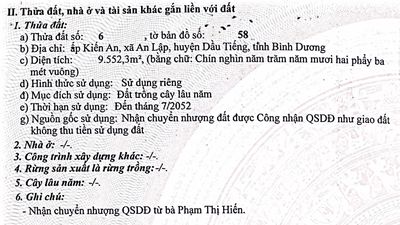 CHO THUÊ ĐẤT SKC 9.552m² MẶT TIỀN ĐƯỜNG ĐẤT LỚN – XÃ AN LẬP, DẦU TIẾNG. Cho thuê đất tại Huyện Dầu Tiếng Bình Dương được đăng bởi Tran Thanh Linh