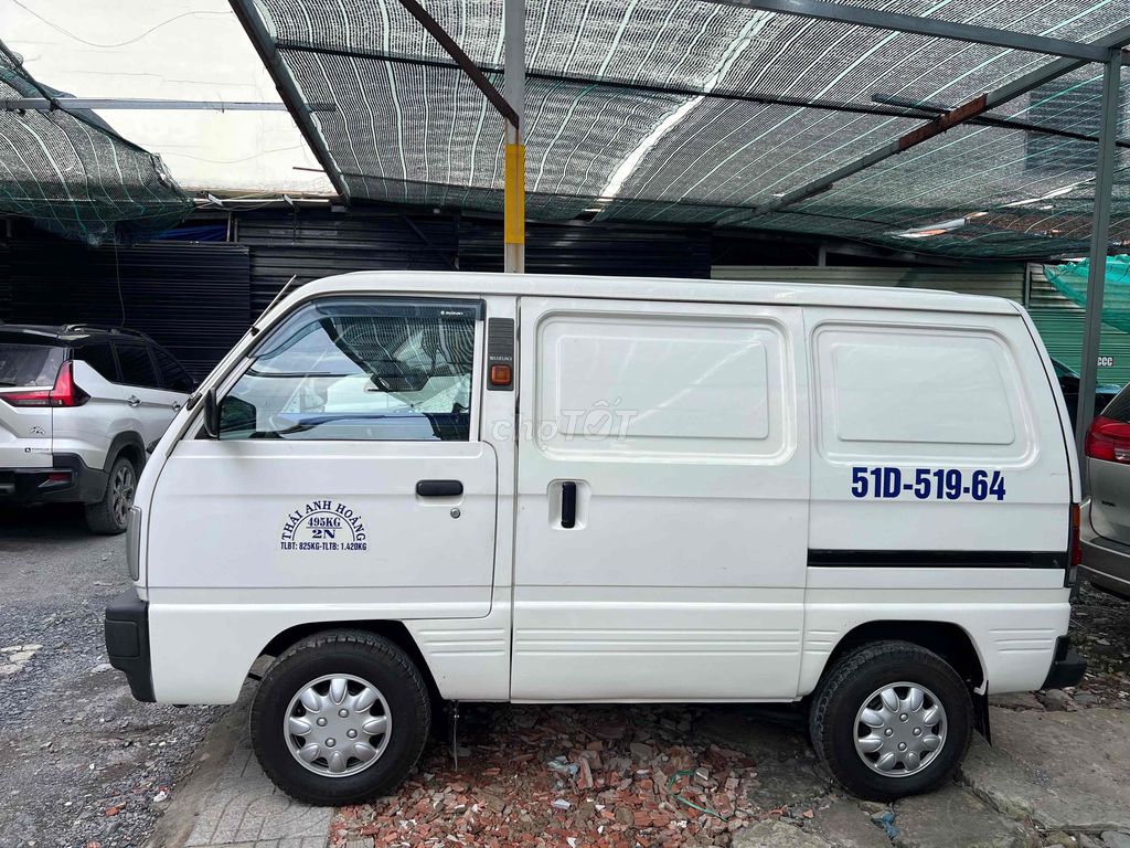 Suzuki Super Carry белый грузовой фургон 2 места