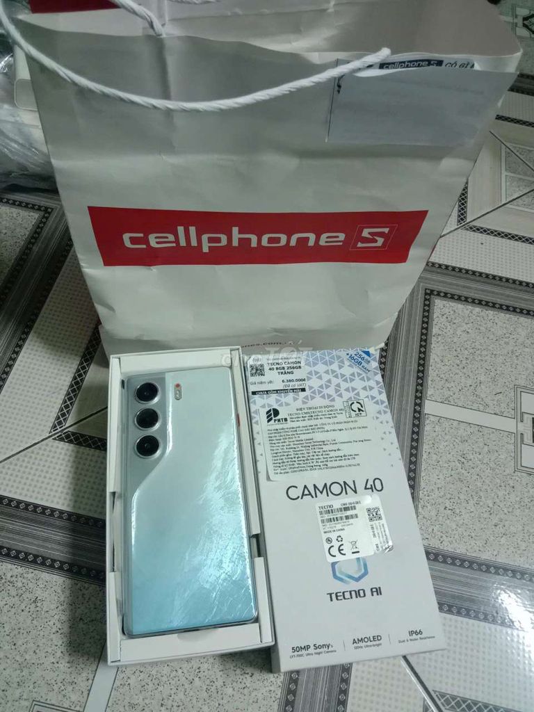 Tecno Camon 40 256GB Trắng Mới. Mua bán Điện thoại tại Quận 12 Tp Hồ Chí Minh được đăng bởi Pon hình 1