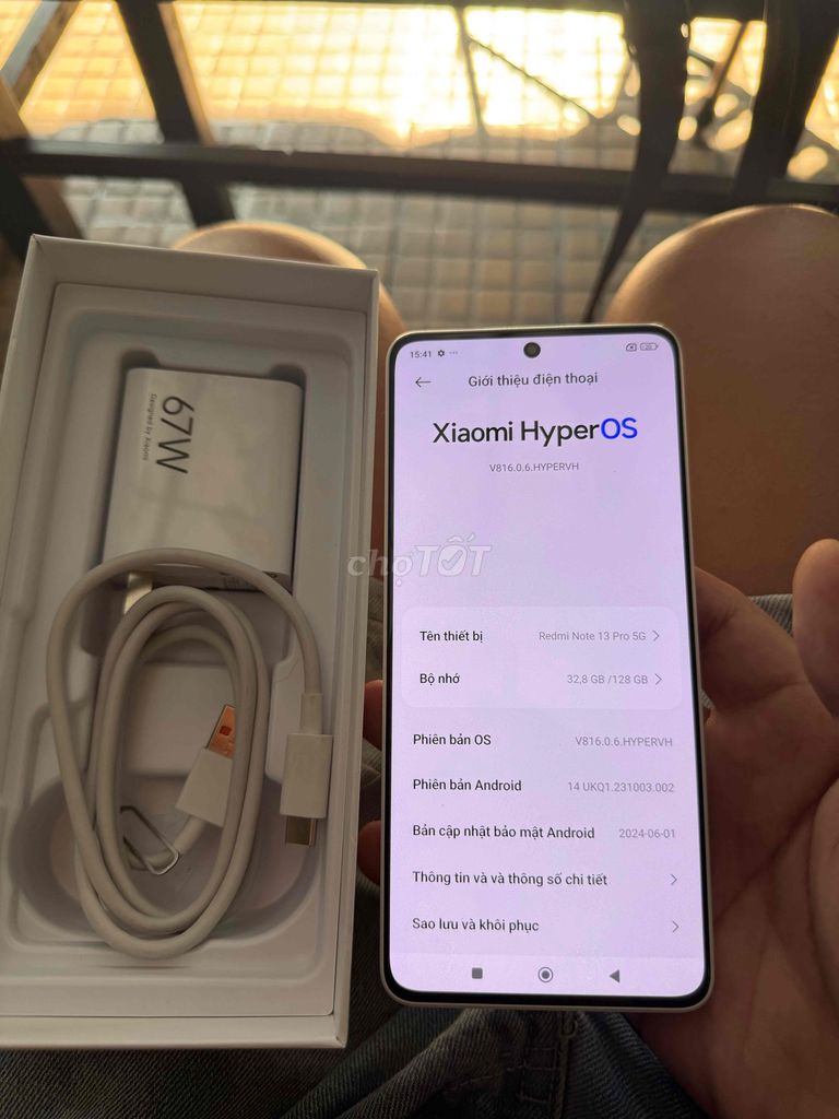 Xiaomi Redmi Note 13 Pro 5G 128GB Trắng. Mua bán Điện thoại tại Quận Bình Tân Tp Hồ Chí Minh được đăng bởi HCM hình 1