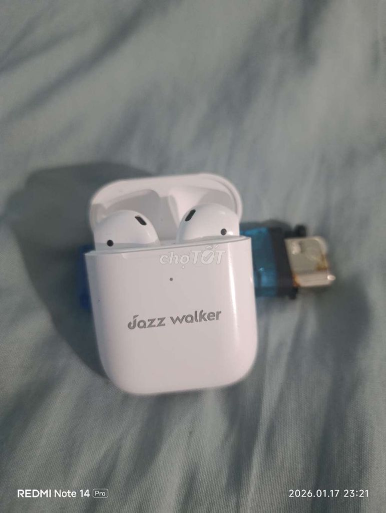 Tai nghe Bluetooth Jazz Walker Trắng. Mua bán Tivi, Âm thanh tại Huyện Gò Quao Kiên Giang được đăng bởi lanh thon hình 1