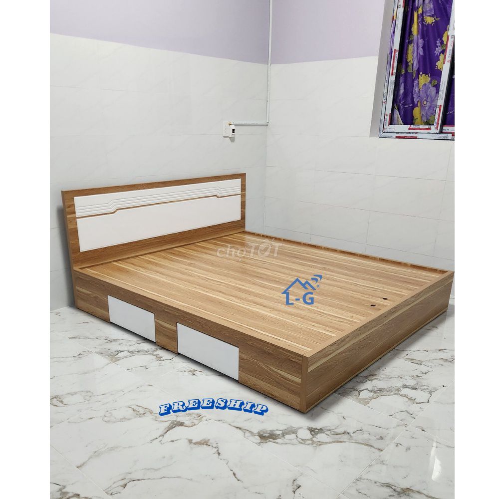Giường ngủ 🛏️ GIƯỜNG GỖ MDF ++GIƯỜNG NGỦ MDF hcm. Mua bán Giường, chăn ga gối nệm tại Quận 8 Tp Hồ Chí Minh được đăng bởi GIƯỜNG SẮT SƠN LÂM hình 1
