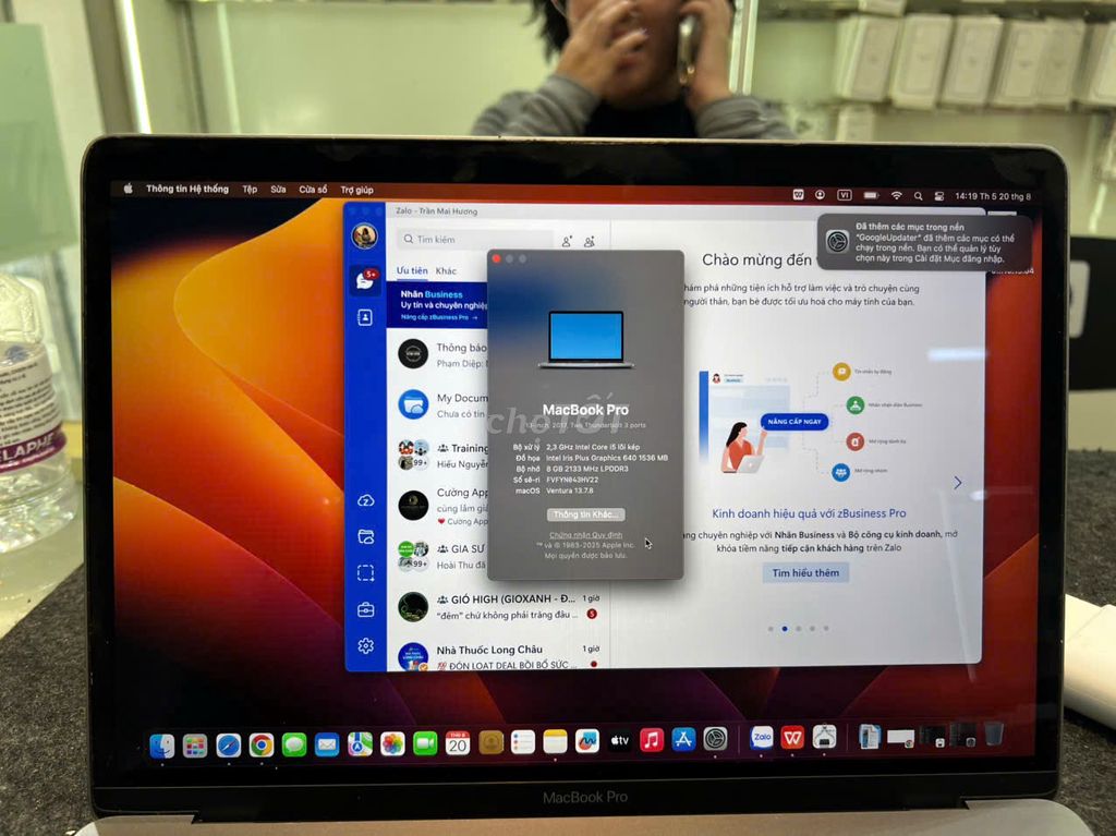Apple MacBook Pro 2017 i5 13 inch 8GB/128GB Bạc. Mua bán Laptop tại Quận Đống Đa Hà Nội được đăng bởi Quang Luxthumua hình 1