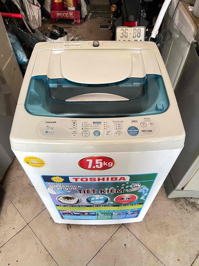 Máy giặt Toshiba 7.5kg êm giặt sạch tiết kiệm🖤