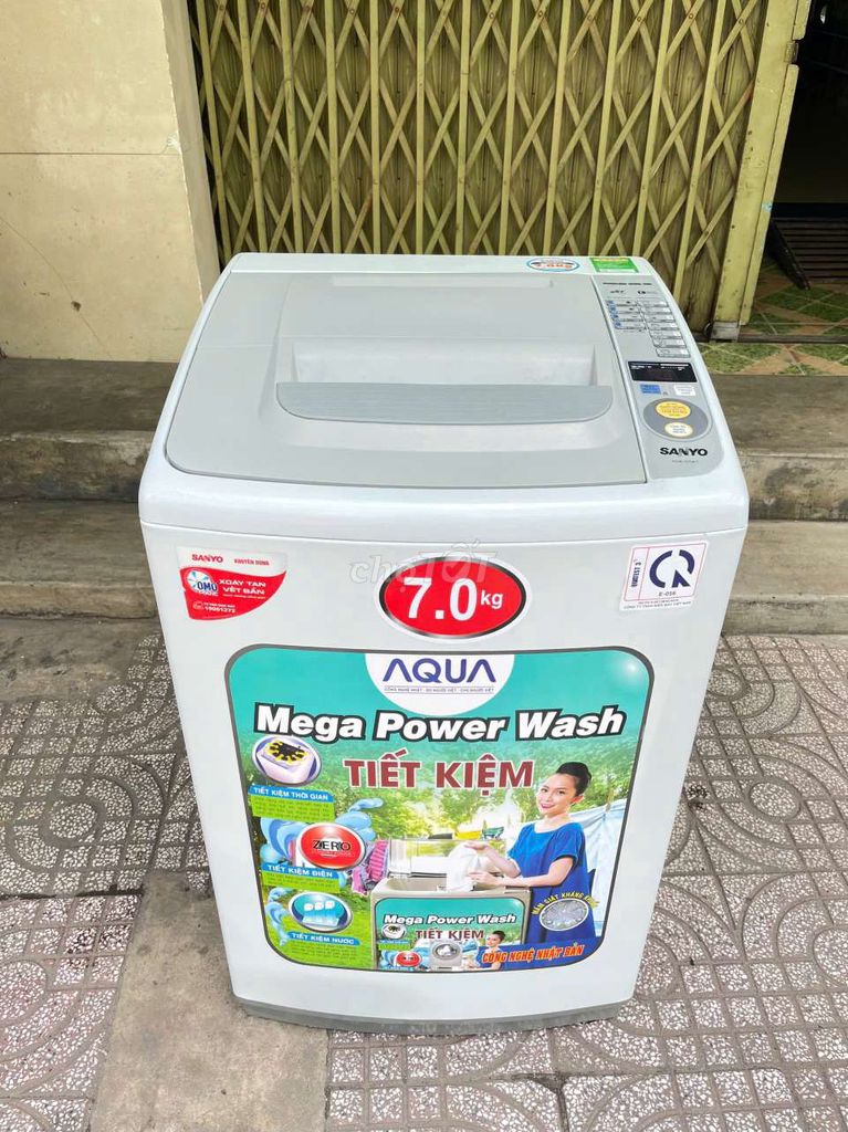 Máy giặt aqua 7.0 kg giặt vắt êm, nhẹ điện