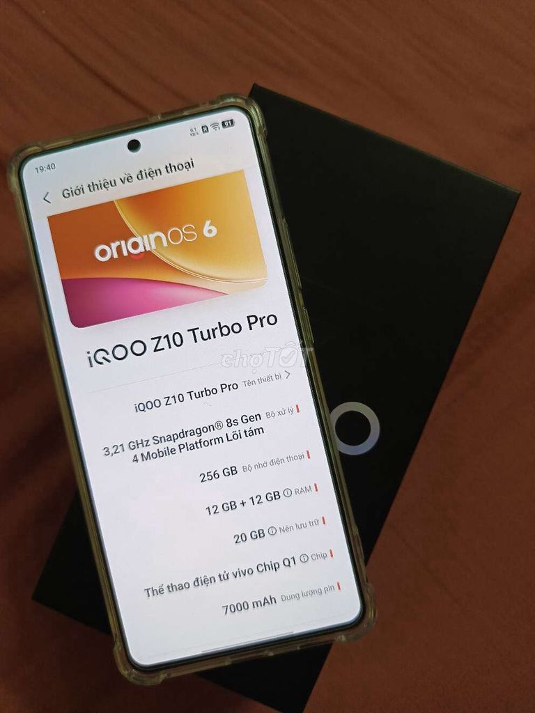 iQOO Z10 Turbo Pro 256GB Trắng. Mua bán Điện thoại tại Quận Tây Hồ Hà Nội được đăng bởi Thế Anh hình 1