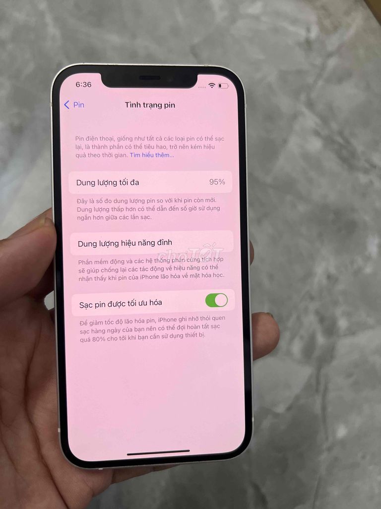 Apple iPhone 12 128GB Trắng 2 sim vật lý đẹp p95. Mua bán Điện thoại tại Huyện Kim Sơn Ninh Bình được đăng bởi Keng  hình 1