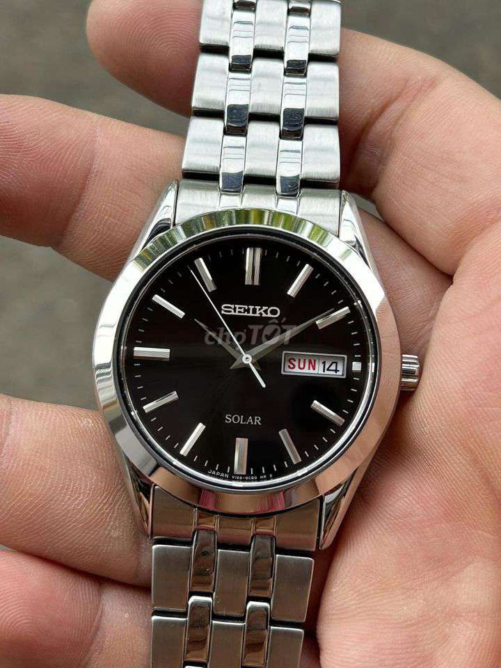Đồng hồ Seiko Solar V158 0AZ0 Nam. Mua bán Đồng hồ tại Thành phố Vĩnh Long Vĩnh Long được đăng bởi Đồng hồ cũ chính hãng  hình 1