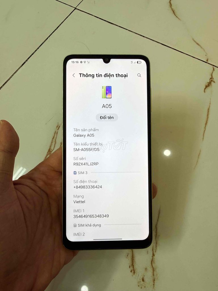 Bán Samsung A05 Ram4/128 pin 5000 zin cũ. Mua bán Điện thoại tại Quận Hà Đông Hà Nội được đăng bởi Mạnh Mobile hình 1