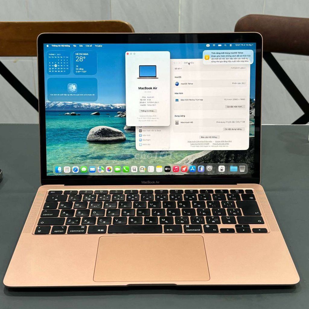 Apple Macbook Air M1 13 inch 8GB/256GB. Mua bán Laptop tại Quận 5 Tp Hồ Chí Minh được đăng bởi Phạm Việt Võ hình 1