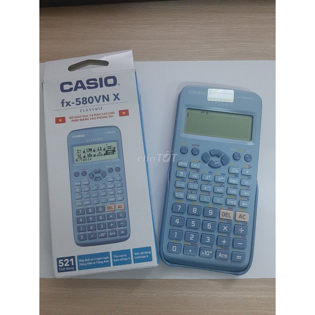 Máy tính khoa học Casio fx-580VN X Xanh. Mua bán Đồ dùng văn phòng tại Thành phố Dĩ An Bình Dương được đăng bởi Hai Duong hình 1