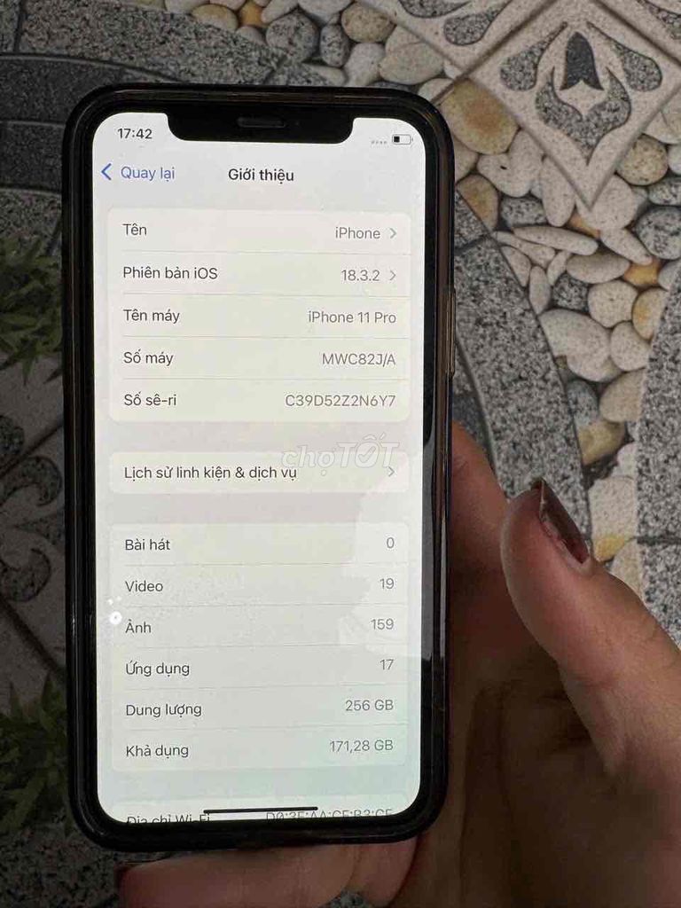 Apple iPhone 11 Pro 256GB Trắng Đã sử dụng. Mua bán Điện thoại tại Quận Tây Hồ Hà Nội được đăng bởi hoàng Vượng hình 1