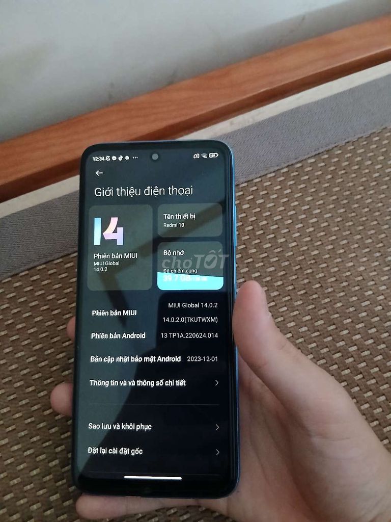 Xiaomi Redmi 10 128GB. Mua bán Điện thoại tại Huyện An Dương Hải Phòng được đăng bởi Minh Nguyễn hình 1
