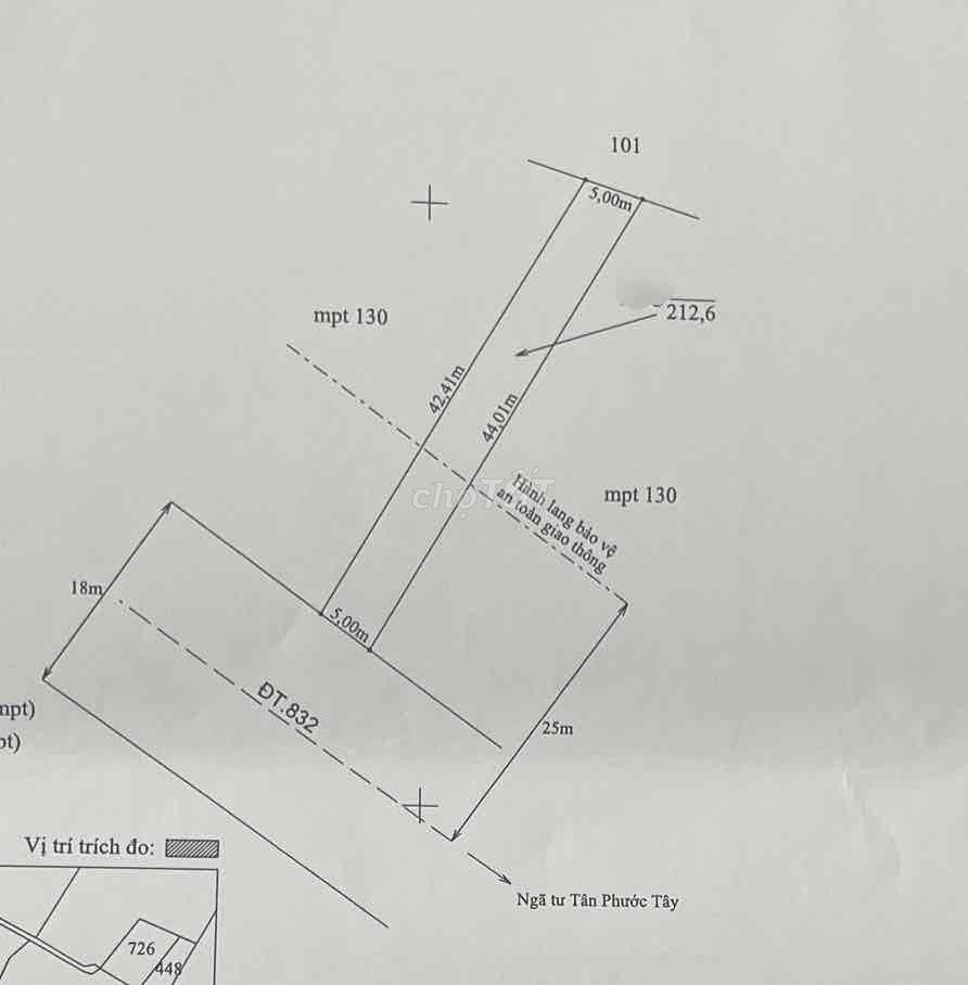 Đất thổ cư mặt tiền nhựa tỉnh lộ