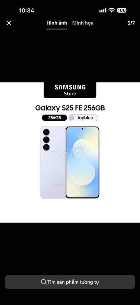 Samsung Galaxy S25 FE 256GB Icyblue. Mua bán Điện thoại tại Quận 11 Tp Hồ Chí Minh được đăng bởi TONY LUU hình 1