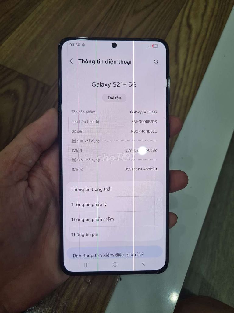 Samsung Galaxy S21+ 5G Sọc màn. Mua bán Điện thoại tại Quận Tân Phú Tp Hồ Chí Minh được đăng bởi Minh hình 1