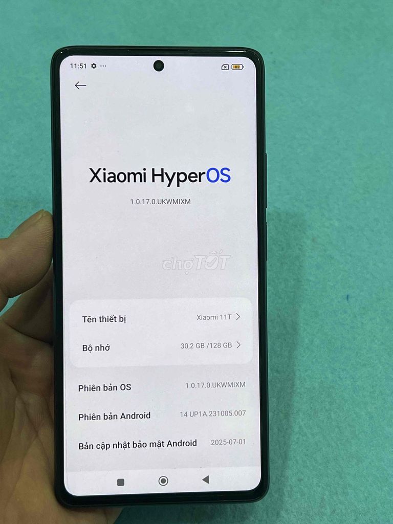 Xiaomi 11T 128GB Đen. Mua bán Điện thoại tại Quận Hoàng Mai Hà Nội được đăng bởi Nguyennoi hình 1