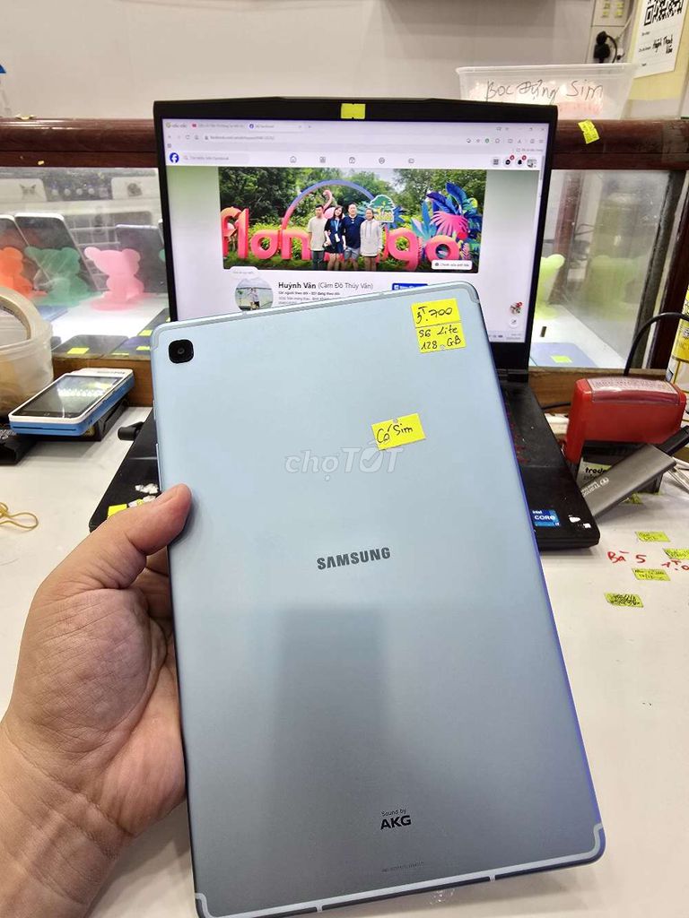Samsung Galaxy Tab S6 Lite 128GB WiFi. Mua bán Máy tính bảng tại Thành phố Long Xuyên An Giang được đăng bởi Facebook Cầm Đồ Thúy Vân hình 1