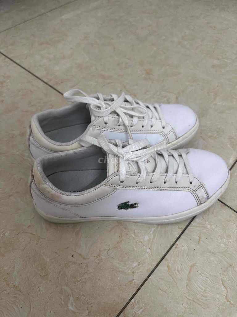 Giày thể thao Lacoste Nữ Trắng 36, 37. Mua bán Giày dép tại Quận Gò Vấp Tp Hồ Chí Minh được đăng bởi Patrick Nguyen  hình 1