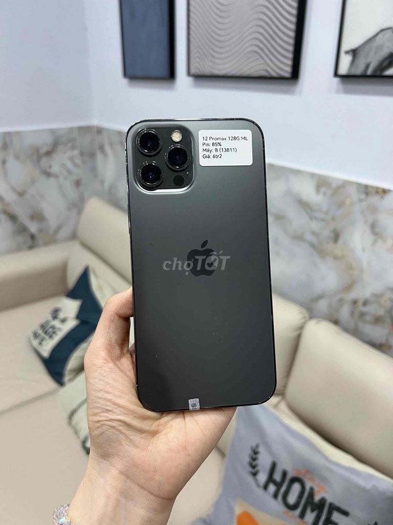 iPhone 12 Pro Max 128GB Màn lô pin 85% zin full. Mua bán Điện thoại tại Huyện Hóc Môn Tp Hồ Chí Minh được đăng bởi SIRI STORE HCM hình 1