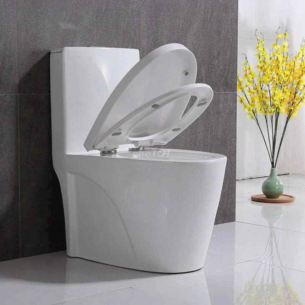Bồn cầu 1 khối LEXTO HOME Trắng Xả xoáy. Mua bán Thiết bị vệ sinh, nhà tắm tại Quận 12 Tp Hồ Chí Minh được đăng bởi LEXTO HOME hình 1