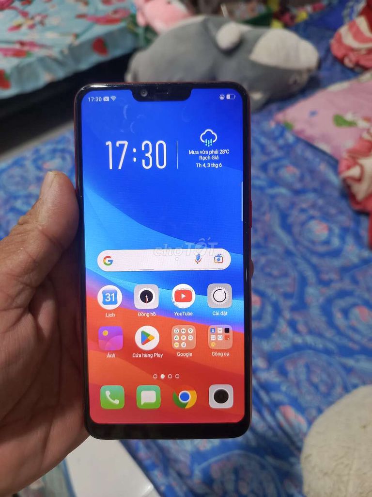 Oppo A3S 32GB Đỏ. Mua bán Điện thoại tại Thành phố Rạch Giá Kiên Giang được đăng bởi Nguyen hong nhi hình 1