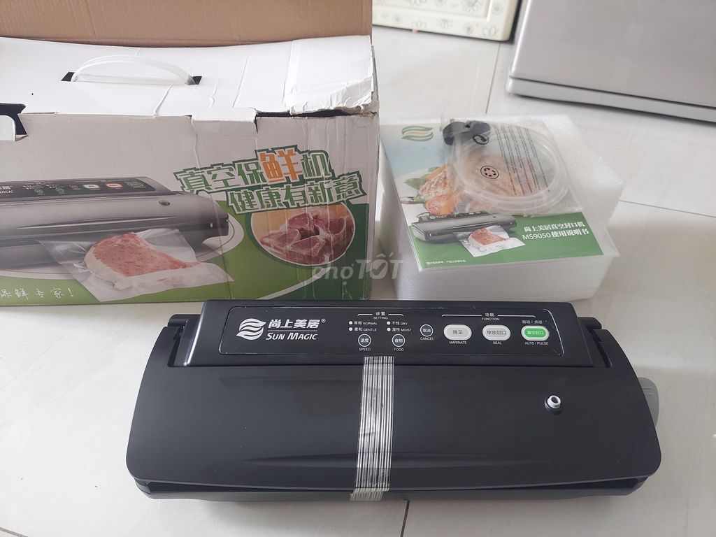 Máy hút chân không Sun Magic MS9050 Đen Mới 100%. Mua bán Bếp, lò, đồ điện nhà bếp tại Quận 12 Tp Hồ Chí Minh được đăng bởi NGỌC THU hình 1