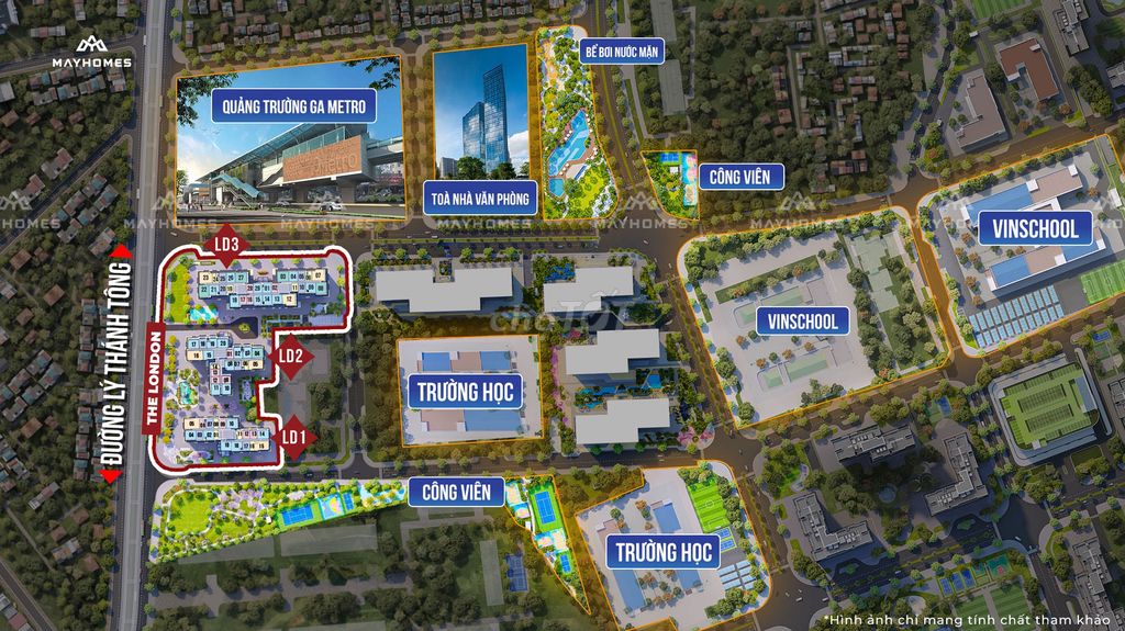 CẮT LỖ, BÁN CĂN 1N THE LONDON LD1.0906 37.2M2. BÀN GIAO 2026