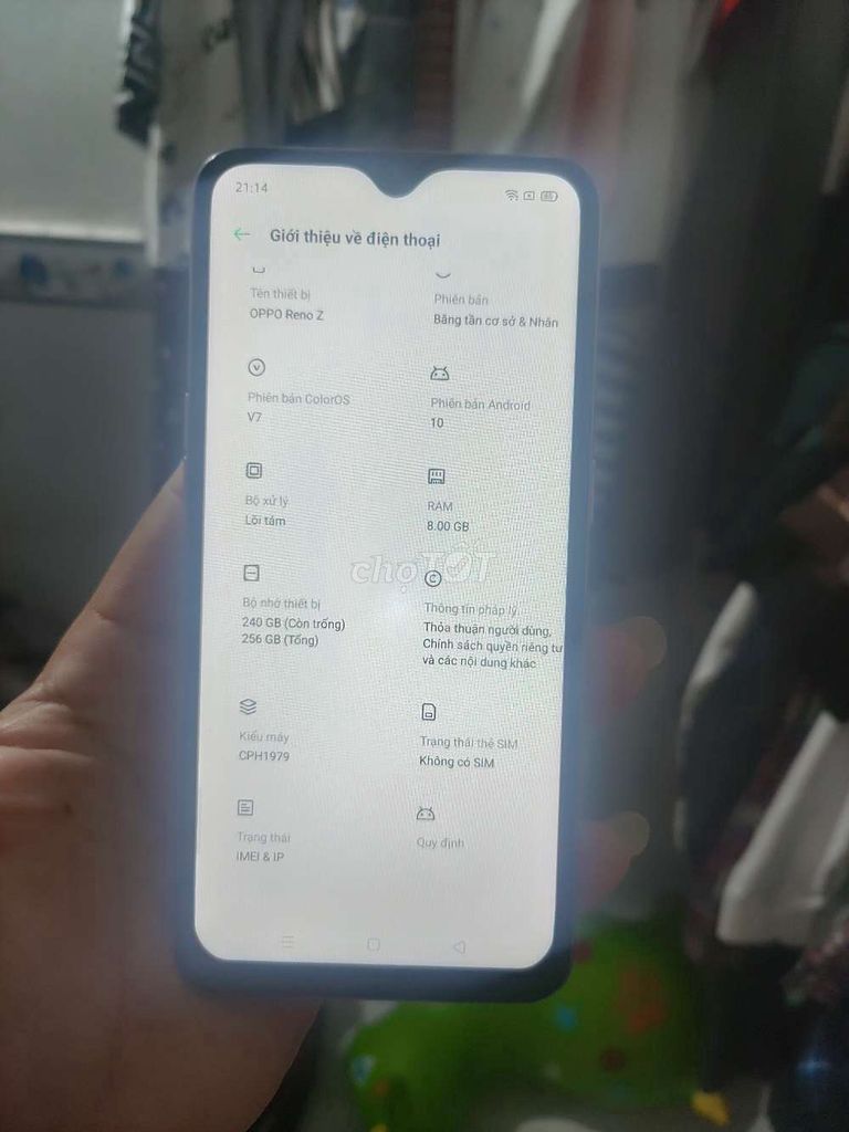 Oppo Reno Z. Mua bán Điện thoại tại Thành phố Rạch Giá Kiên Giang được đăng bởi gia huy hình 1