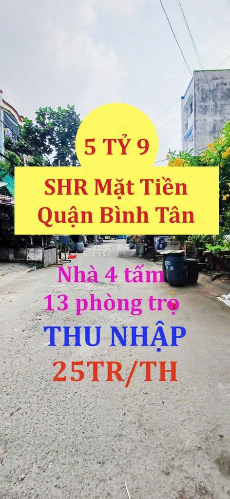 Bán nhà mặt tiền SHR, đang cho thuê 25tr/th