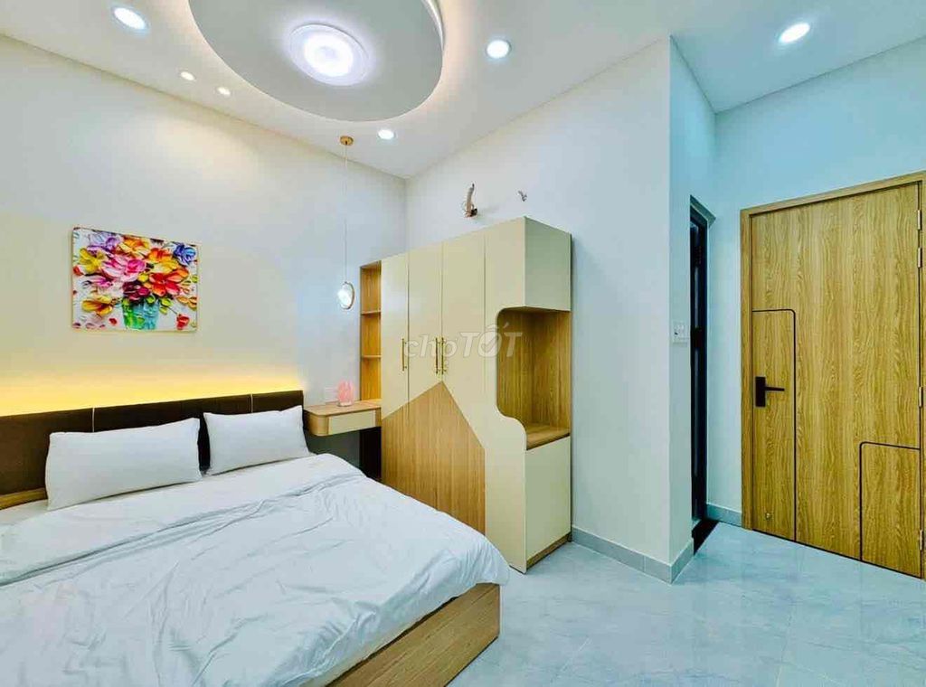 Bán Nhà Hẻm Xe Hơi Bùi Đình Tuý .45m2 Đất x 3Tầng Full Mới