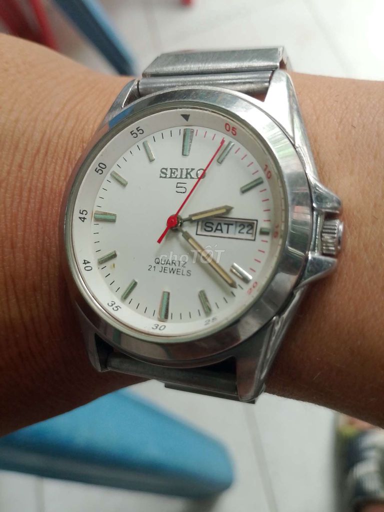 Seiko5 quartz,dial cháy tia,size37