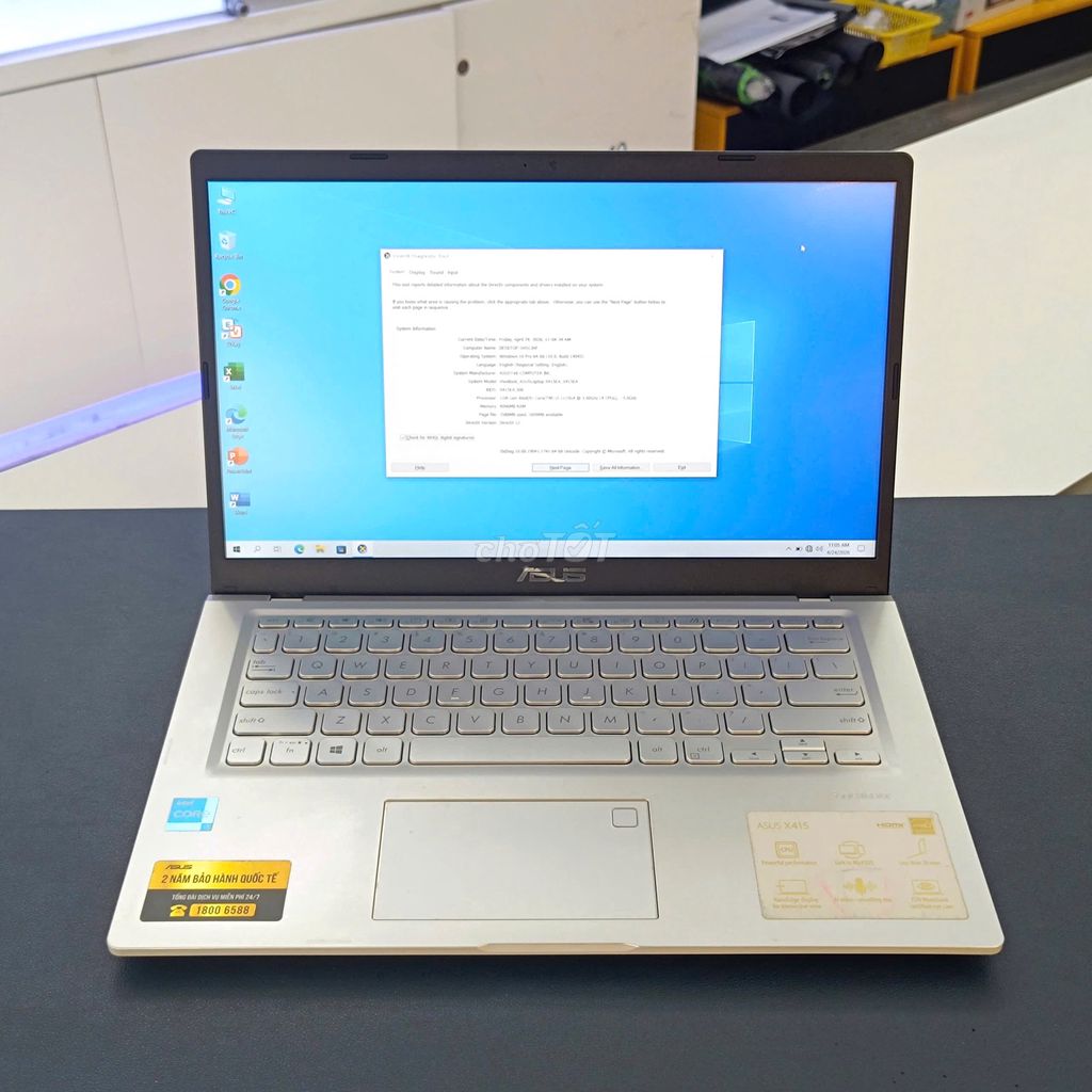 Asus X415E: Core i3-1115G4 | 4GB | SSD 512GB. Mua bán Laptop tại Quận Hải Châu Đà Nẵng được đăng bởi TTCenter 484 NÚI THÀNH hình 1