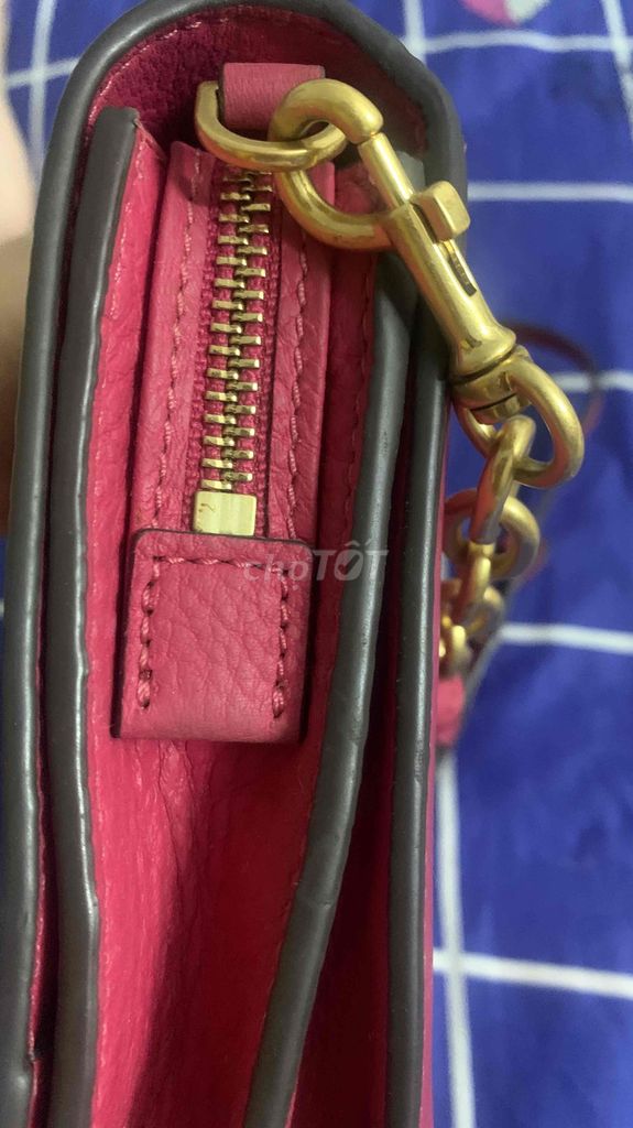 Túi Tory Burch màu hồng chính hãng