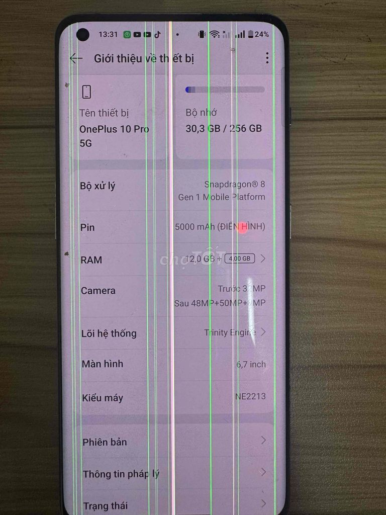 OnePlus 10 Pro 5G 256GB Xanh đã qua sử đụng. Mua bán Điện thoại tại Thành phố Long Xuyên An Giang được đăng bởi Võ Triết hình 1