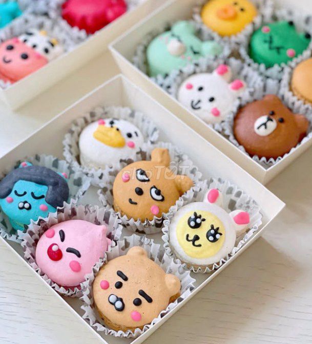 QUÀ TẶNG MACARON | SET 6 BÁNH THÚ TẠO HÌNH. Mua bán Đồ ăn, thực phẩm và các loại khác tại Quận 6 Tp Hồ Chí Minh được đăng bởi MIEMIE MACARON hình 1
