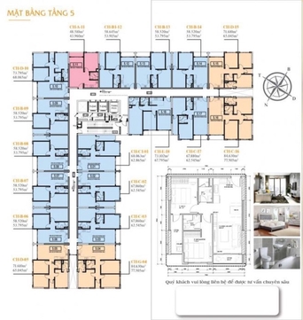 2PN - 58M² - GOLDORA PLAZA Bán căn hộ