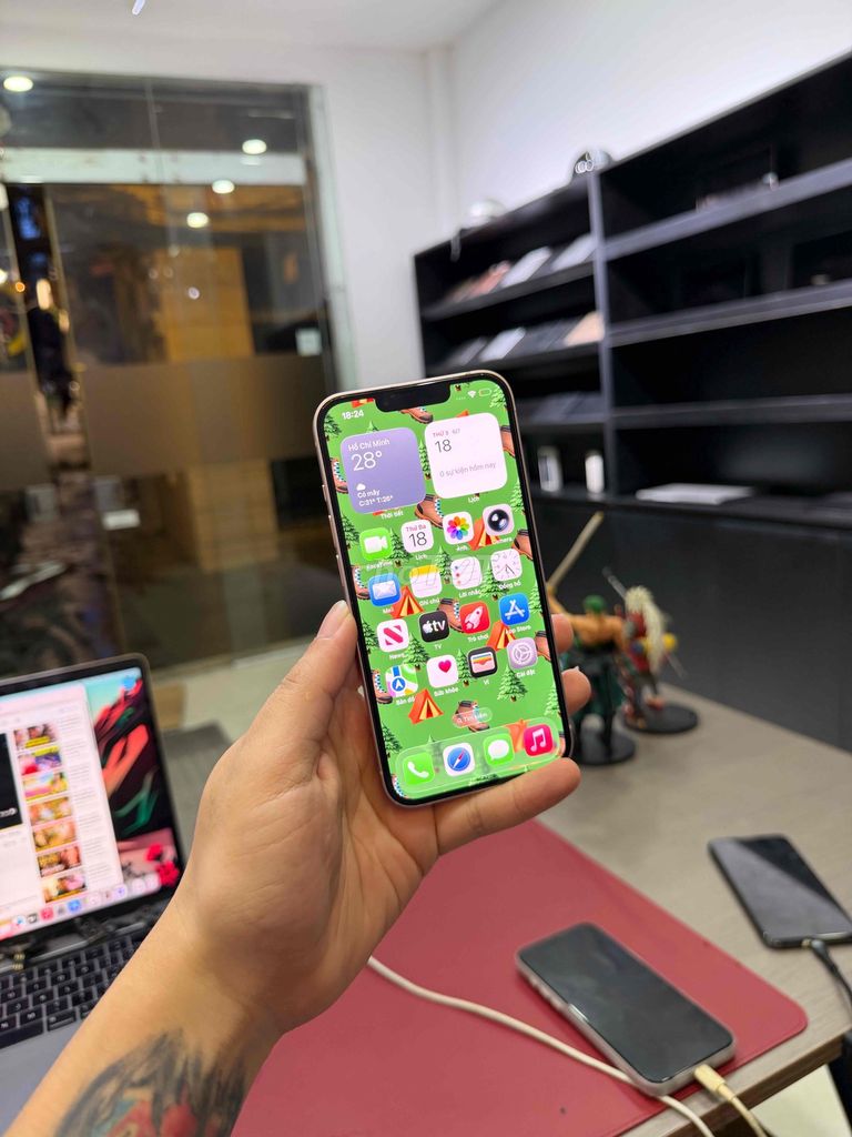 Apple iPhone 13 Vn/a 128GB Hồng Zin All Nguyên Bản. Mua bán Điện thoại tại Quận Cầu Giấy Hà Nội được đăng bởi Trung Kiên Trả Góp Bao Nợ Xấu hình 1