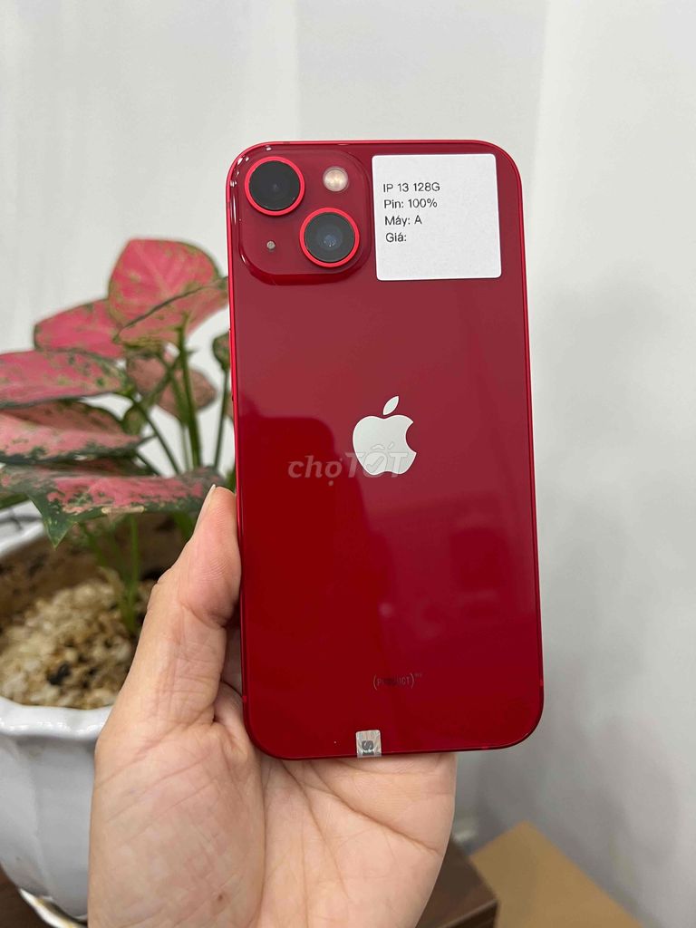 iphone 13 128G Quốc tế Đỏ P100 Zin Đẹp Likenew